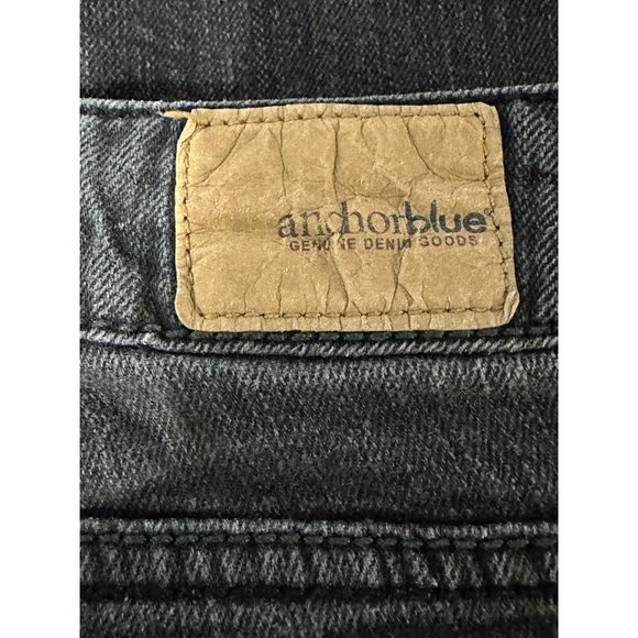 Anchor blue skinny boot lilac women’s sz 1 low rise flap pockets charcoal jeans - Picture 5 of 8